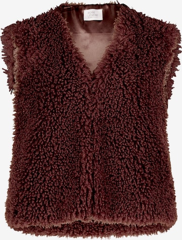 Gilet di Vera Mont in marrone: frontale