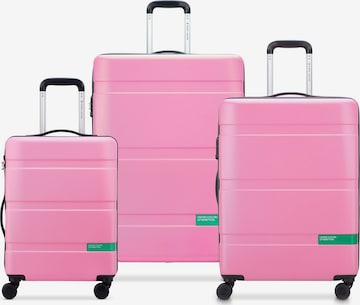 Ensemble de bagages 'Now Hardside' Delsey Paris en rose : devant
