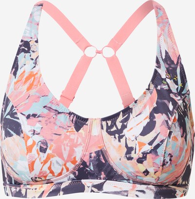 ROXY Sportbikinitop in indigo / hellgelb / orange / koralle / rosa, Produktansicht