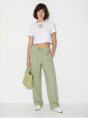 Bianco Lucci Wide leg Trousers 'Hose' in Green
