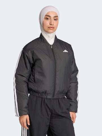 ADIDAS SPORTSWEAR - Casaco deportivo 'ESS' em preto: frente