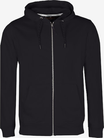 INDICODE Кофта на молнии в Черный: спереди