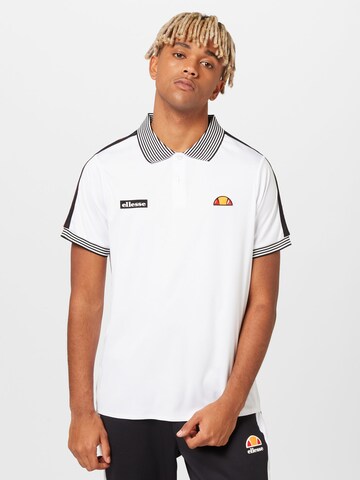 ELLESSE Funktionsskjorte 'Level' i hvid: forside