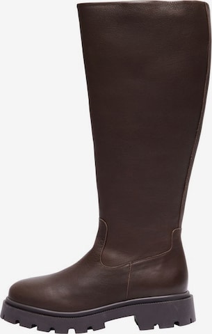 Bottes SELECTED FEMME en marron : devant