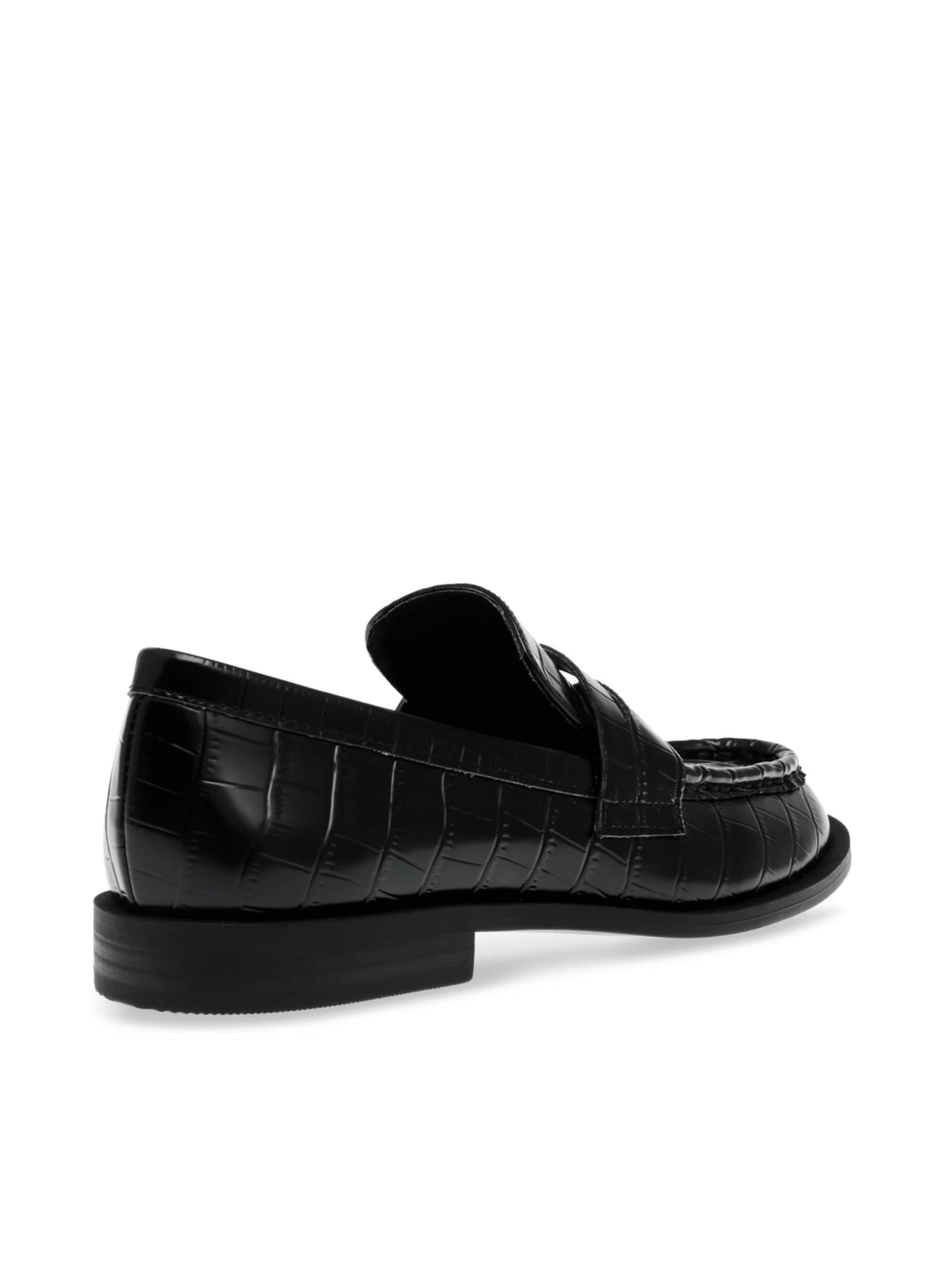 Mocassino 'Harlem Black Croco Shoes' di STEVE MADDEN in nero