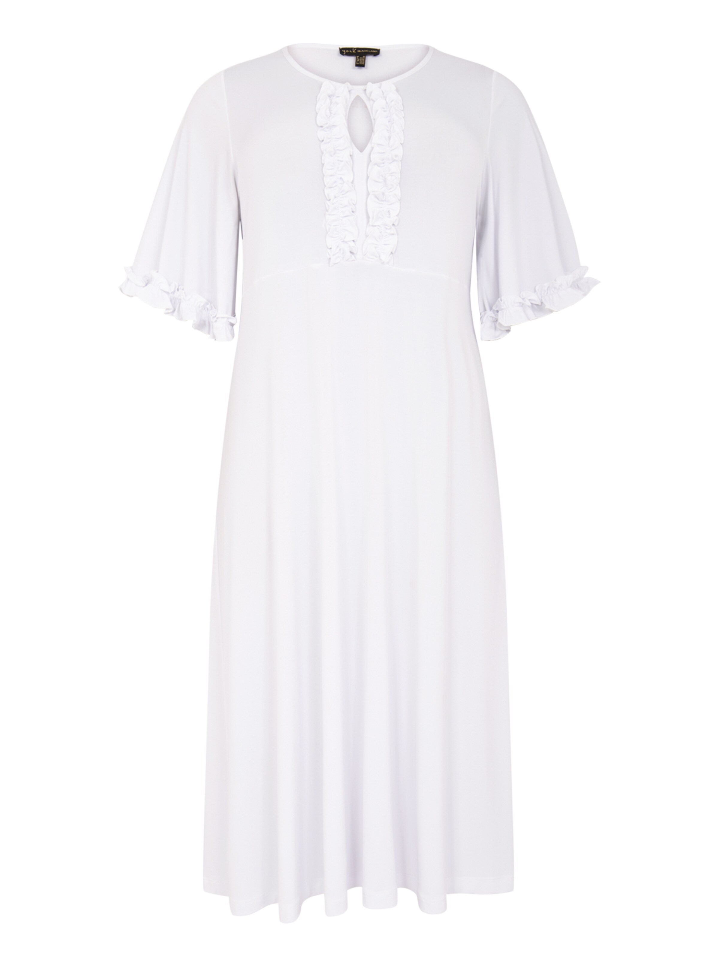 YOEK Jurk 'Dolce' in Wit: voorkant