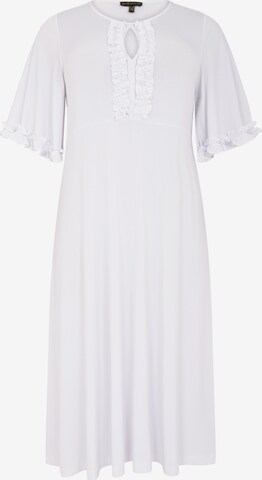 Yoek Dress 'Dolce' in White: front