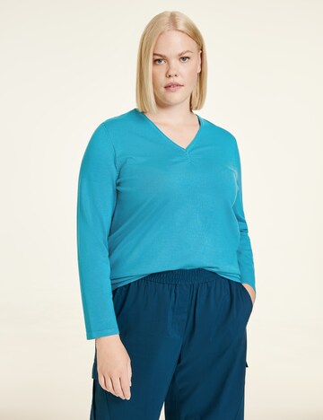 SAMOON Sweter w kolorze niebieski: przód