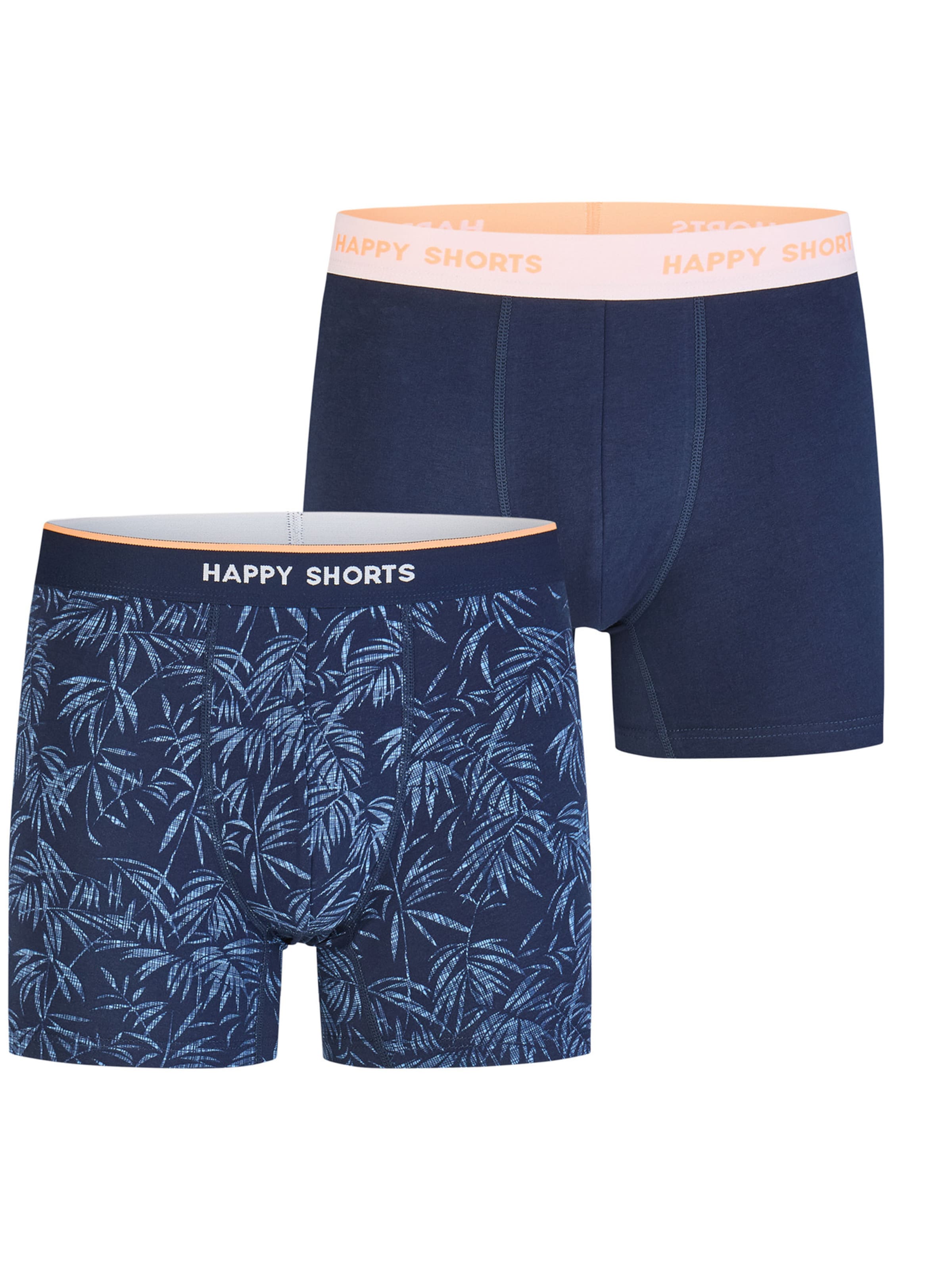 Happy Shorts Boxer shorts ' Jersey ' in Blue: front