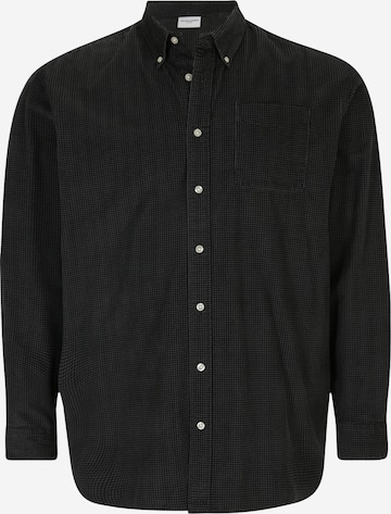 Jack & Jones Plus Comfort Fit Hemd 'Brook' in Schwarz: predná strana