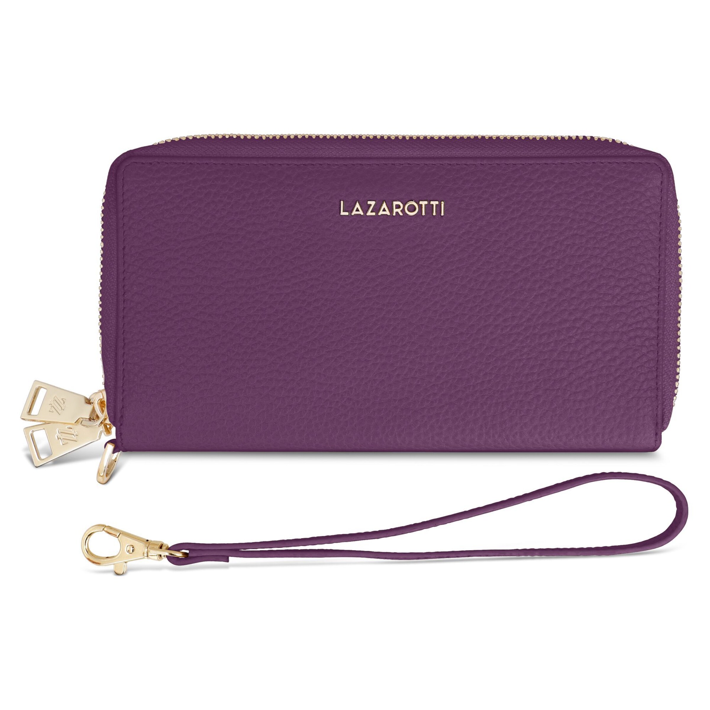Lazarotti Wallet 'Bologna' in Purple