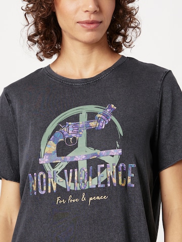 ONLY - Vestido 'Non Violence' em preto