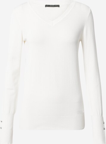 GUESS Sweater 'GENA' in White: front