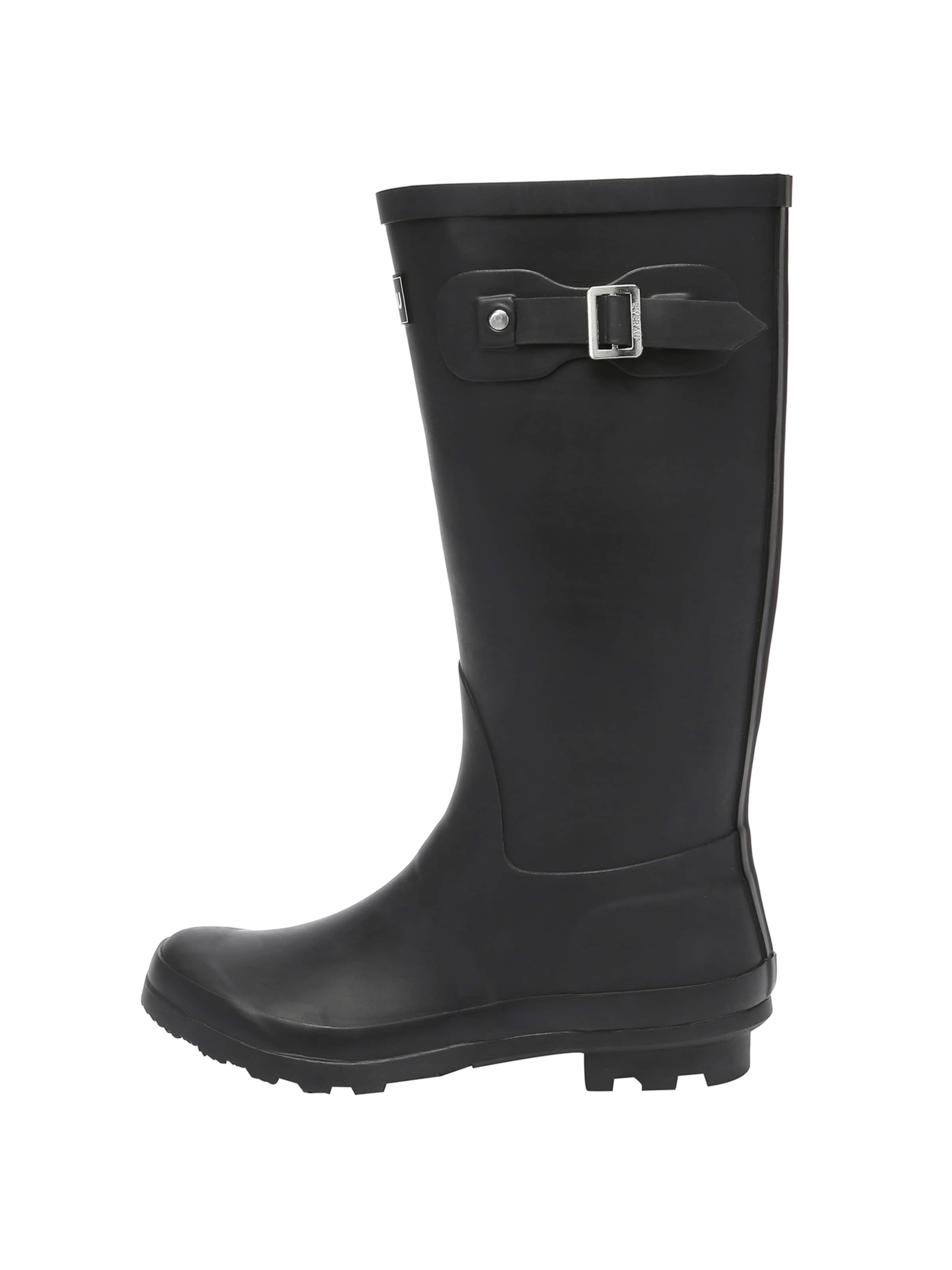 Everau Gummistiefel 'Goose' in Schwarz: Vorderseite