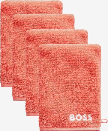 BOSS Washcloth 'PLAIN' in Red: front