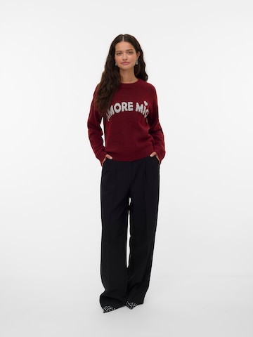 VERO MODA Trui 'VMAMOREMIO' in Bruin