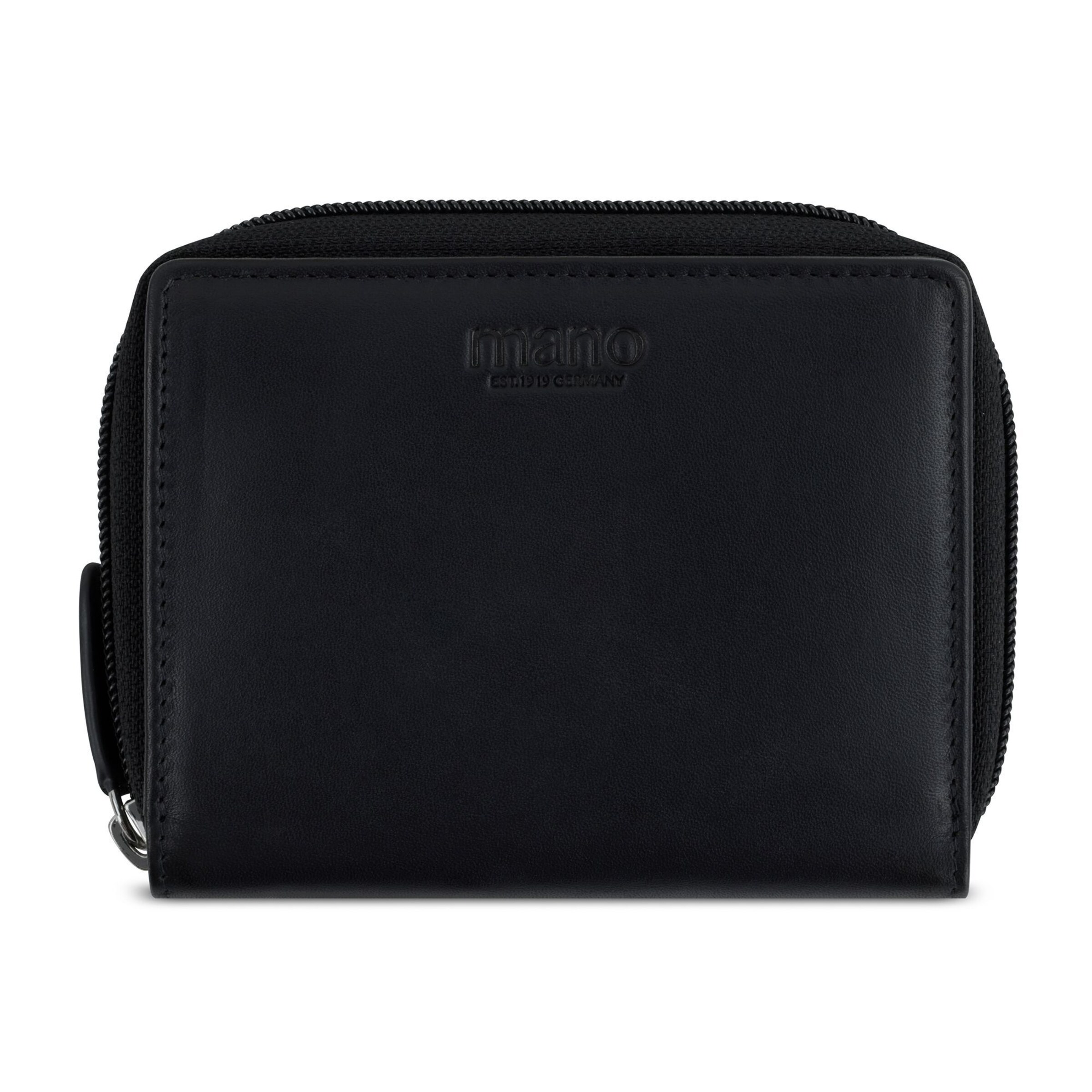 mano Portemonnee 'Don Andrea' in Zwart: voorkant