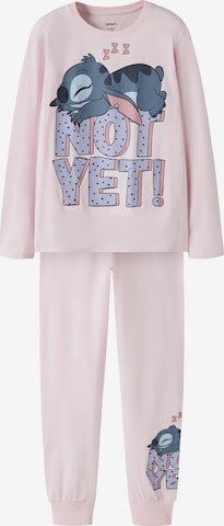 Pyjama 'NKFANDA STITCH' NAME IT en rose : devant
