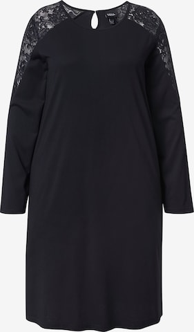 Ulla Popken Nightgown in Black: front