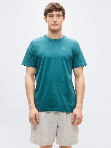 Tricou 'ESS' de la PUMA pe verde: față