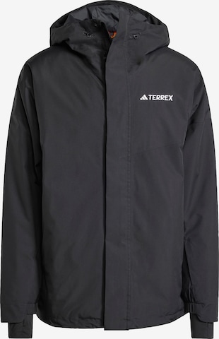 ADIDAS TERREX - Chaqueta de montaña en negro: frente