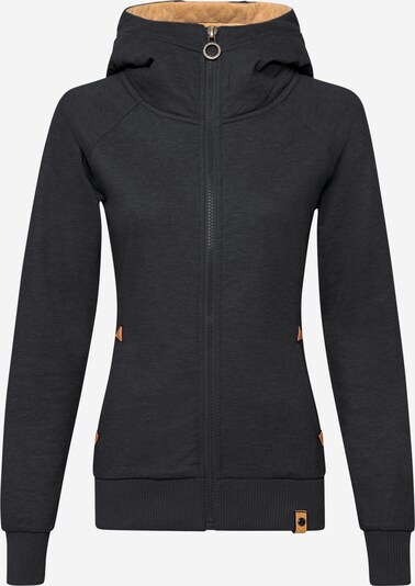 Fli Papigu Sweatjacke 'The baddest Thing' en anthrazit, Vue avec produit