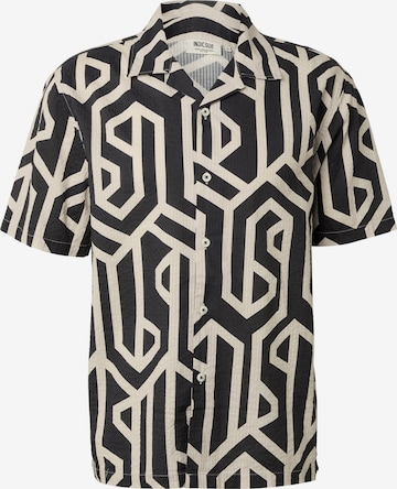 INDICODE JEANS Regular fit Button Up Shirt in Grey: front