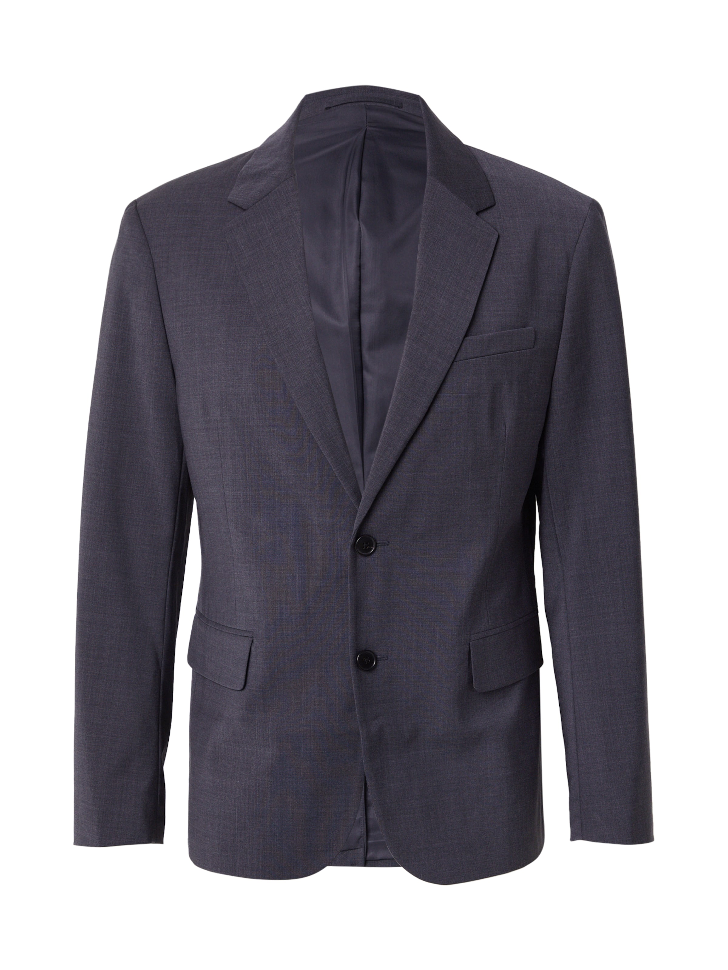 Calvin Klein Slim fit Business-colbert in Zwart: voorkant