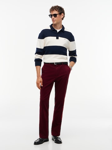TOMMY HILFIGER Slimfit Hose 'Denton' in Rot