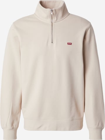 smėlio LEVI'S ® Megztinis be užsegimo 'Original Housemark Quarter-Zip Pullover': priekis