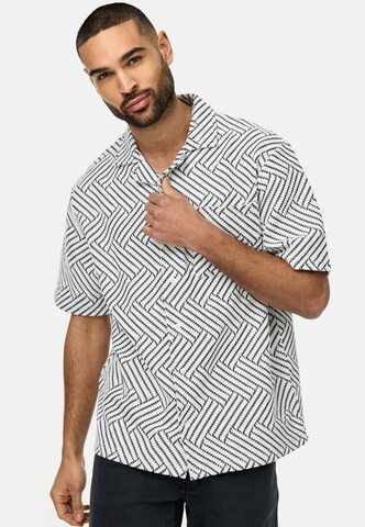 INDICODE JEANS Regular Fit Hemd 'Provo' in Weiß: Vorderseite