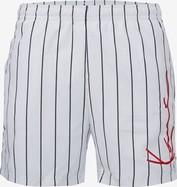 Karl Kani Regular Trousers in White: front