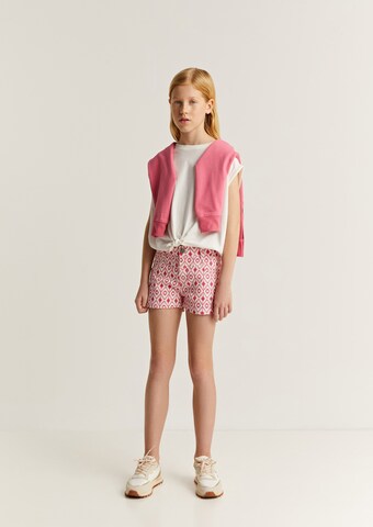 Scalpers Regular Hose 'Ikat ' in Pink: Vorderseite