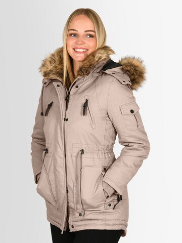 Parka d’hiver 'Daria' NAVAHOO en beige : devant