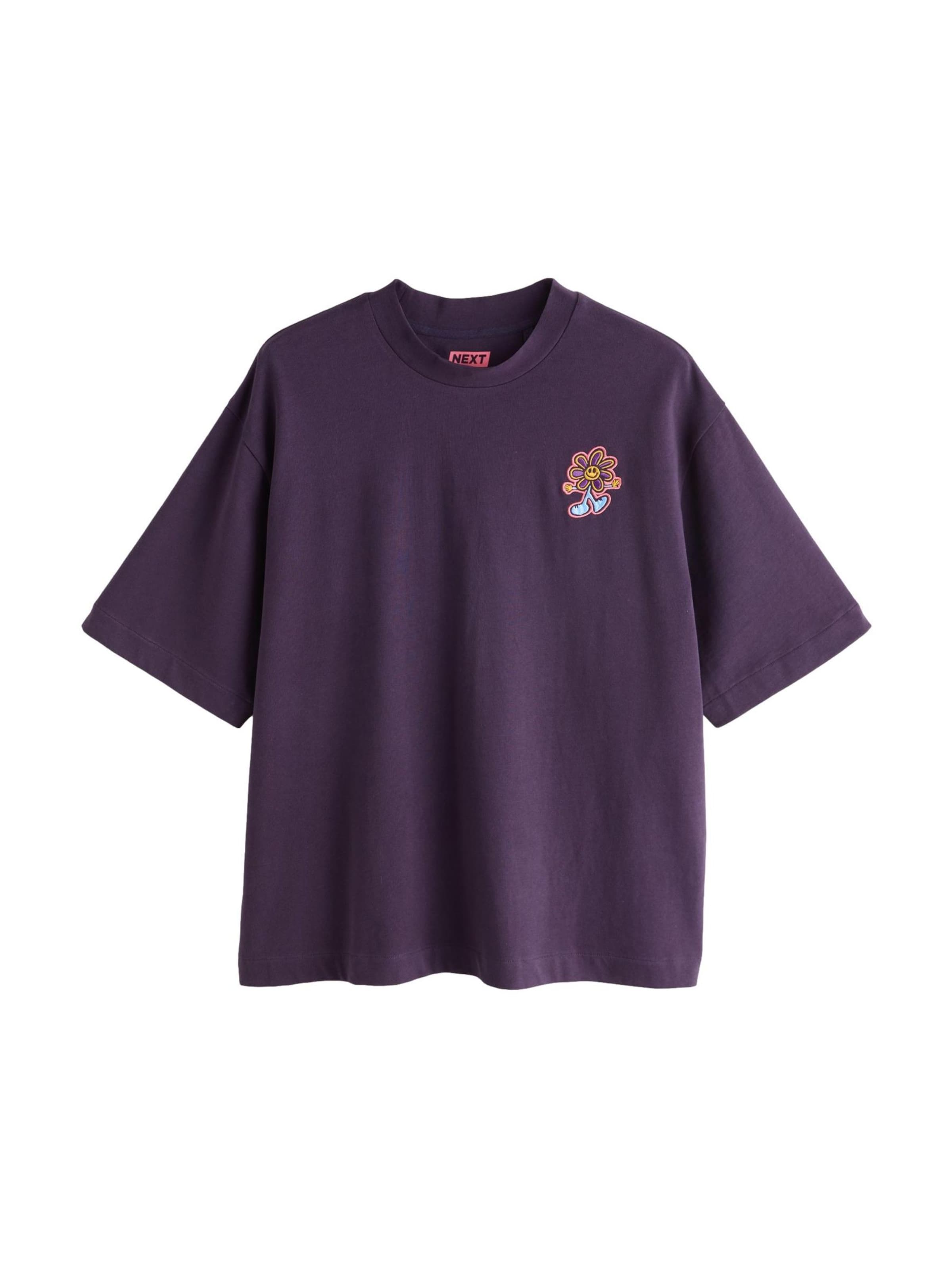 Next Shirt in Lila: voorkant
