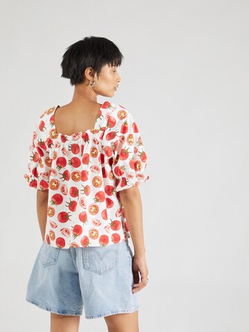 PIECES Blouse 'TOMATO' in Wit