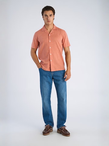 Lindbergh Regular fit Overhemd in Oranje
