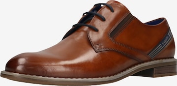 bugatti - Zapatos con cordón en marrón: frente