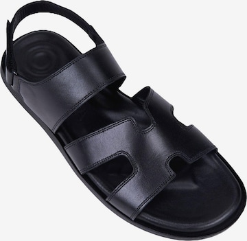 Desa - Sandalias en negro: frente