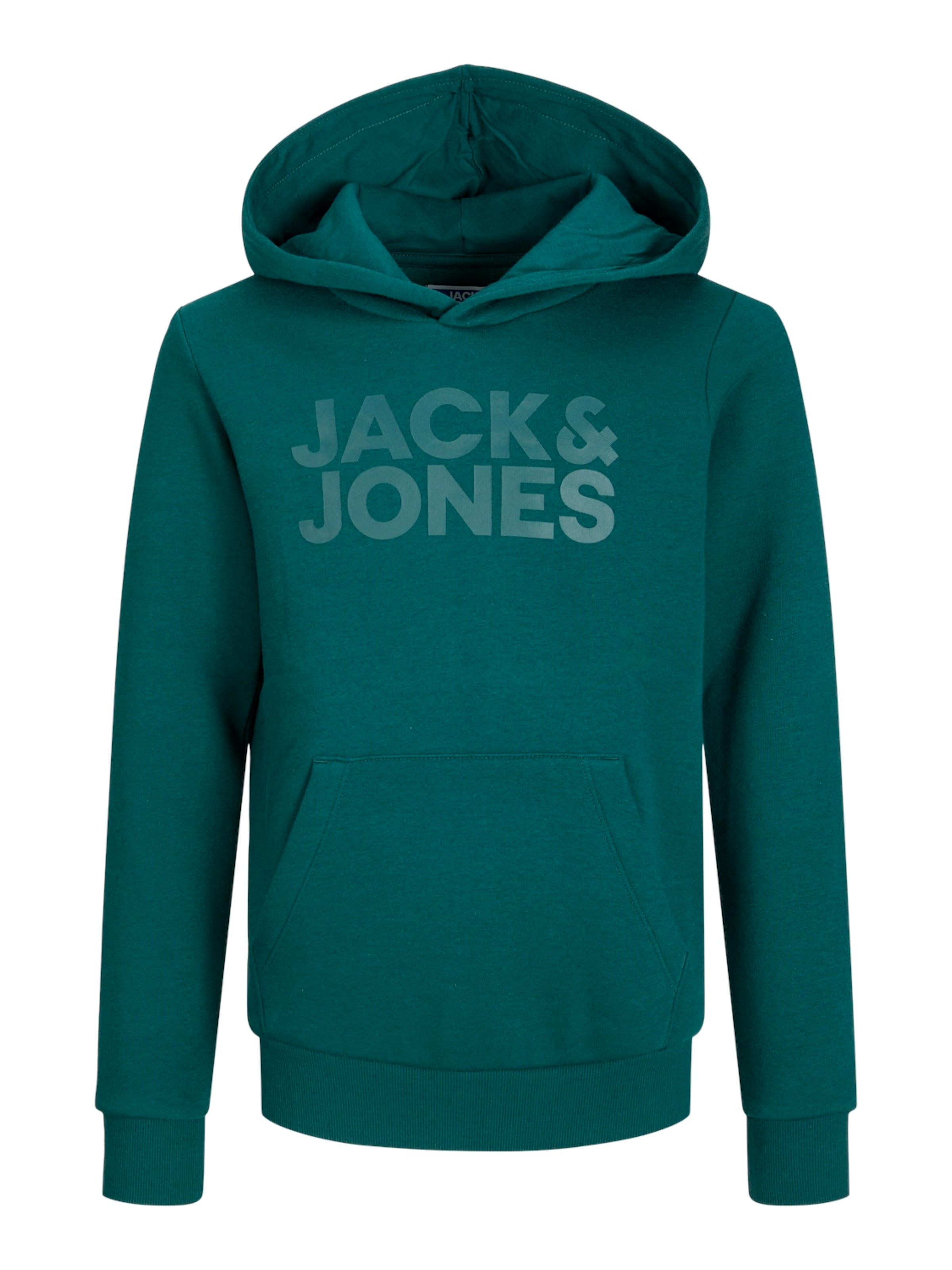 zaļš Jack & Jones Junior Sportisks džemperis: no priekšpuses
