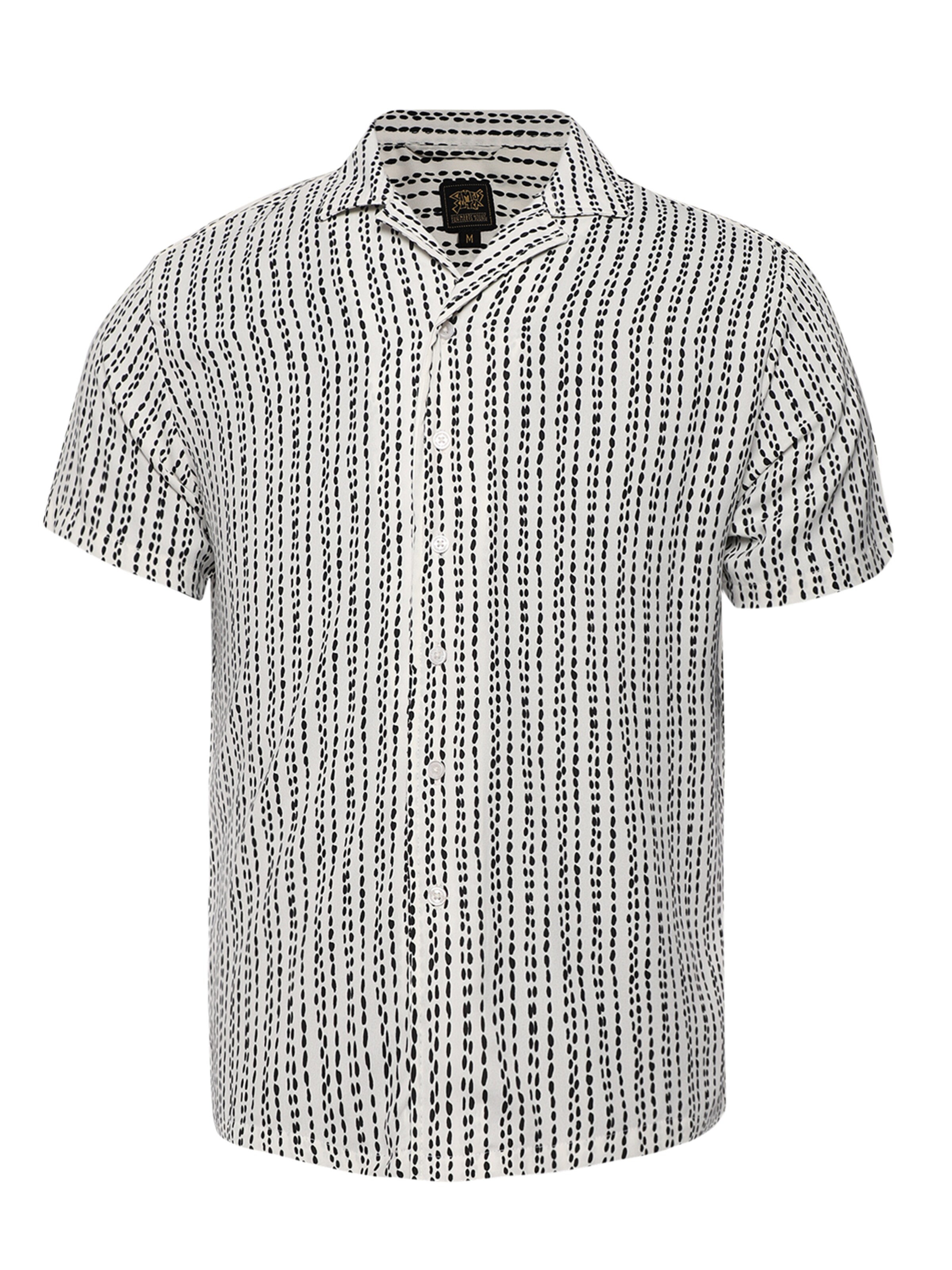 Comfort fit Camicia 'Malachi' di Campus Sutra in bianco: frontale