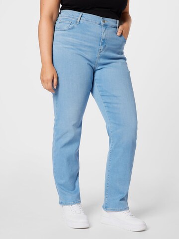 Levi's® Plus regular Τζιν '724 PL HR Straight' σε μπλε: μπροστά