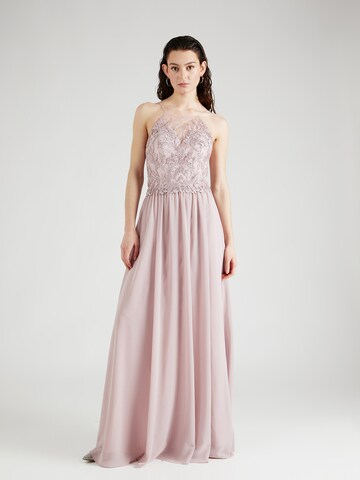 mascara Evening Dress in Purple: front