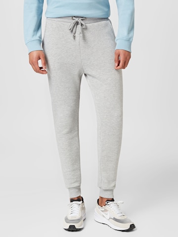 ALPHA INDUSTRIES Tapered Trousers in Grey: front