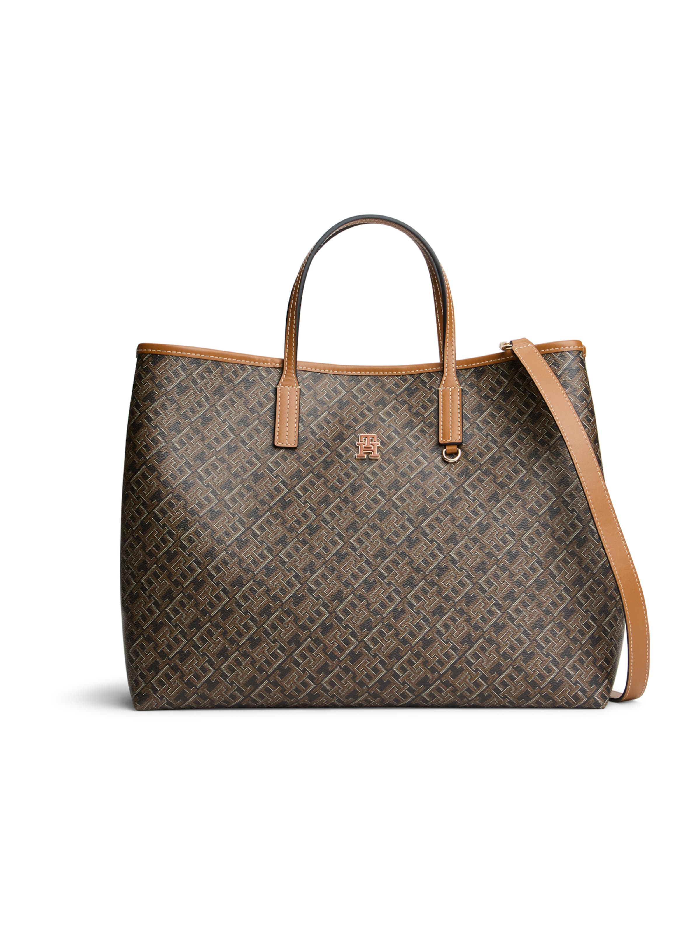 TOMMY HILFIGER Shopper in Schwarz: Vorderseite