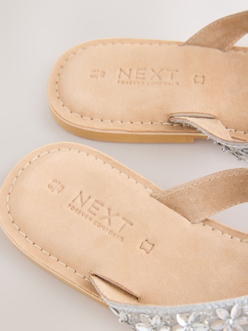 Next T-bar sandals in Silver