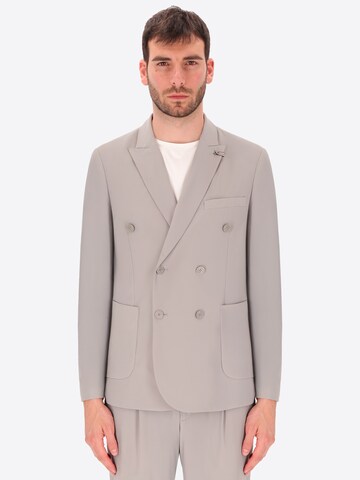 Distretto12 Slim fit Blazer in Grey: front