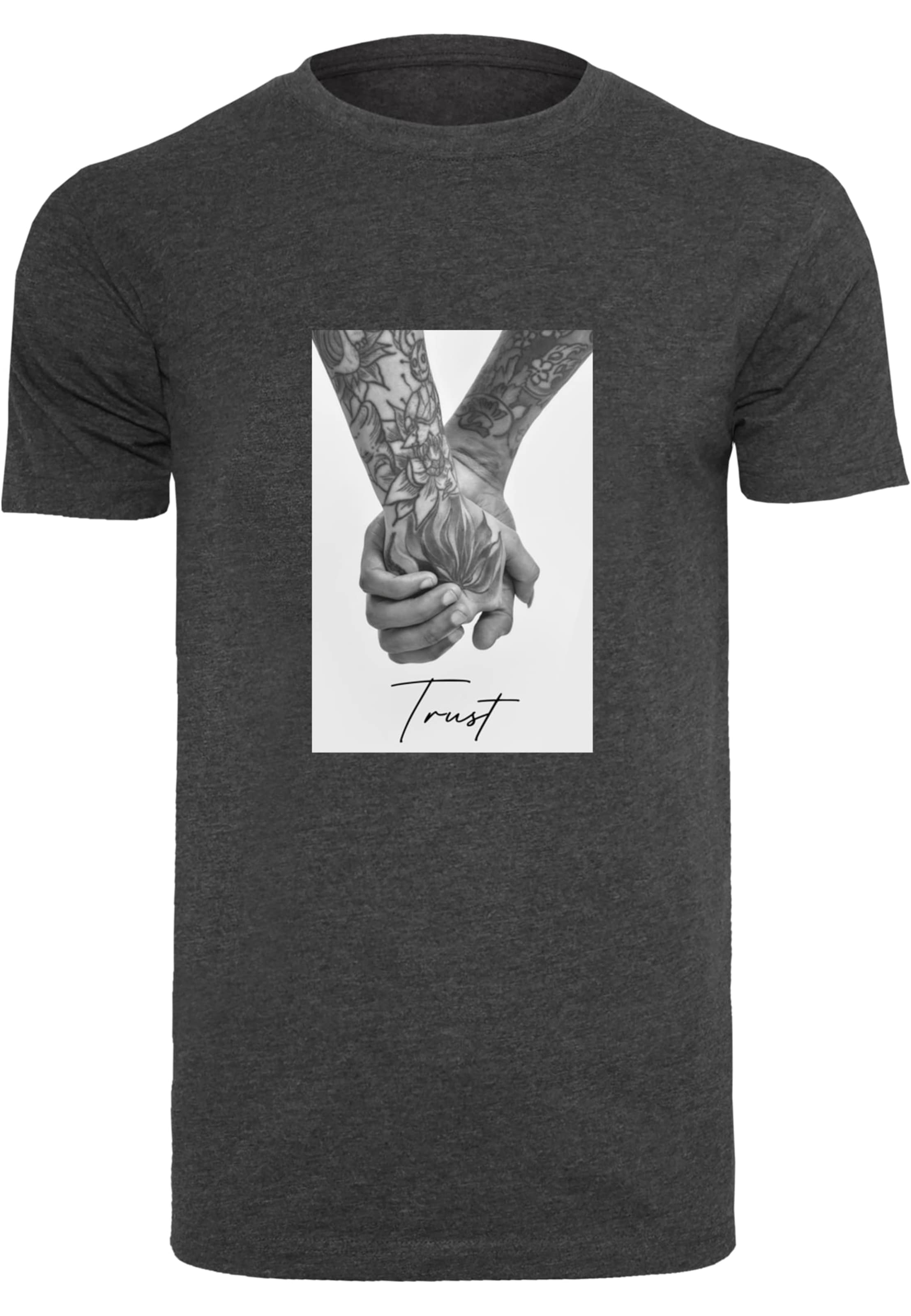 Maglietta 'Trust 2.0' di MT Men in grigio: frontale