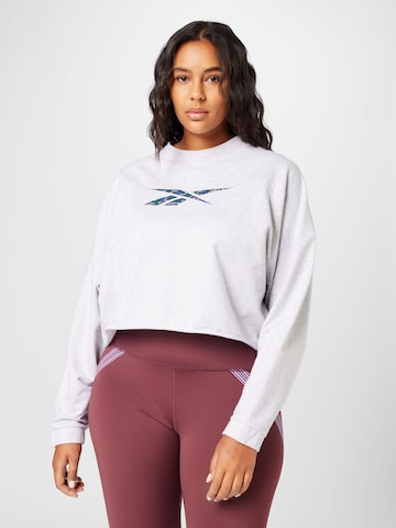 Sweat de sport Reebok en gris : devant