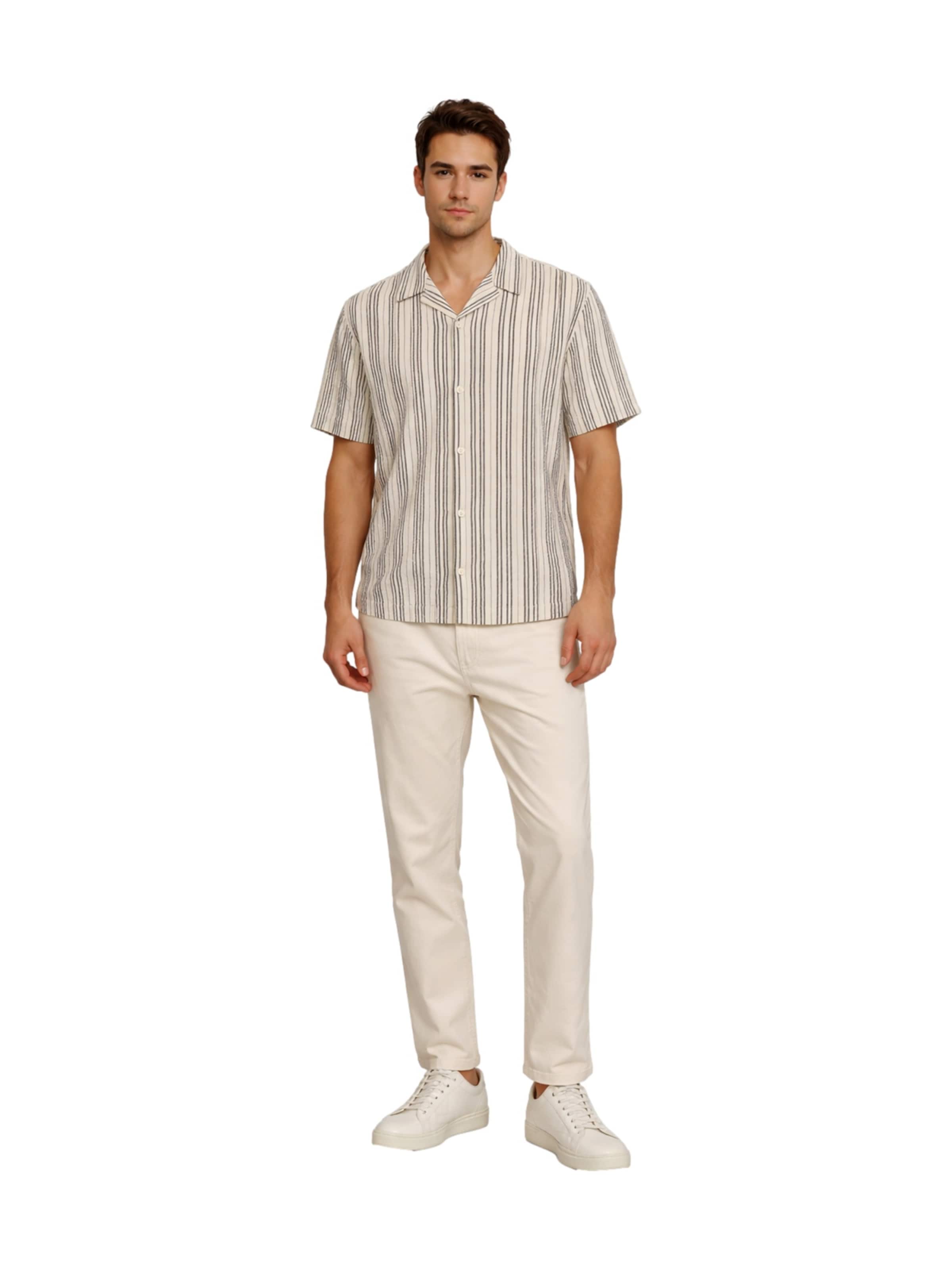 Only & Sons Comfort Fit Hemd in Beige